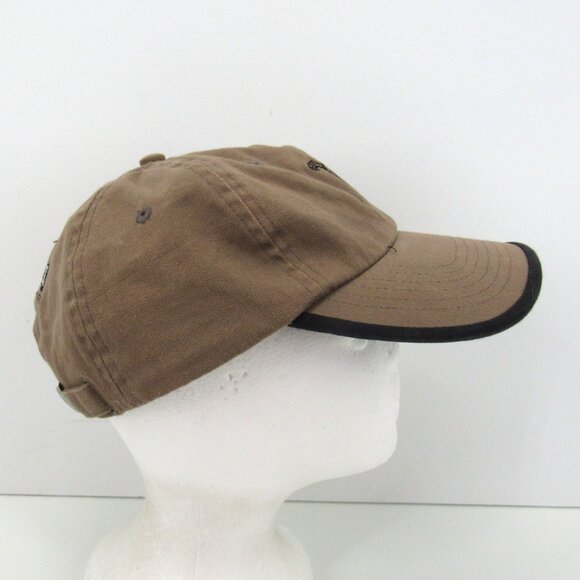 GAIA gaiasport.com Embroidered Sea Turtle Logo Men Brown Adj Strap Back Cap Hat - Picture 4 of 8